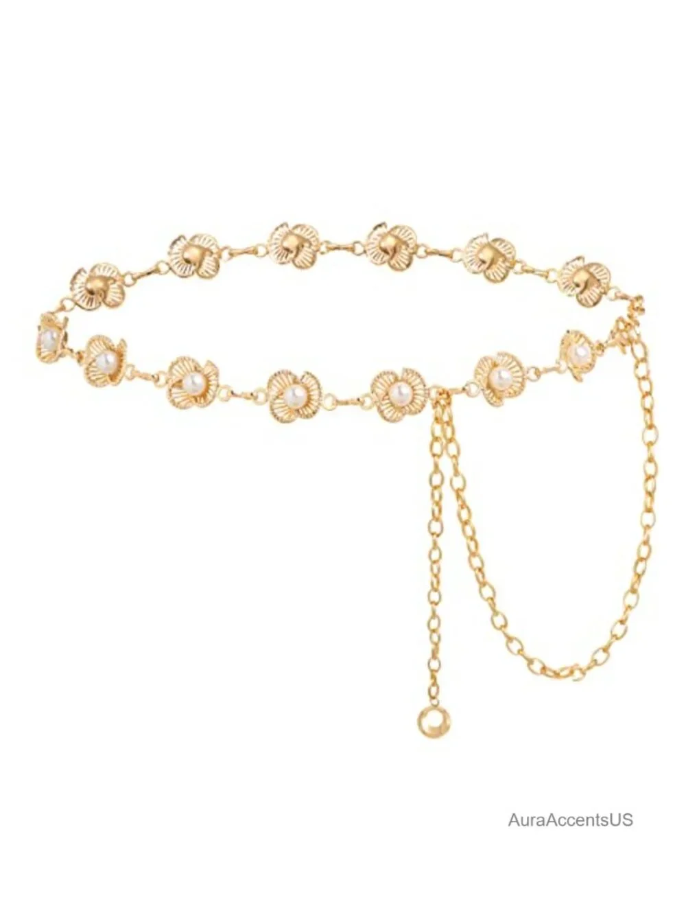 Waist Chains Belts Women - Rhinestone Gold Silver Chain Belts for Dresses